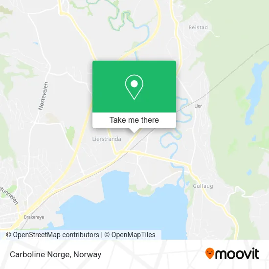 Carboline Norge map