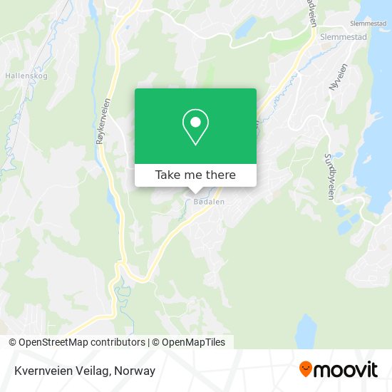 Kvernveien Veilag map