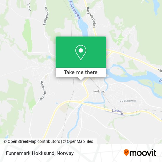 Funnemark Hokksund map