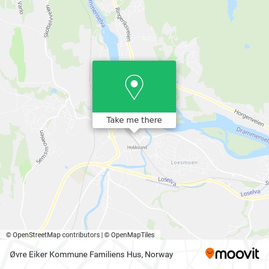 Øvre Eiker Kommune Familiens Hus map