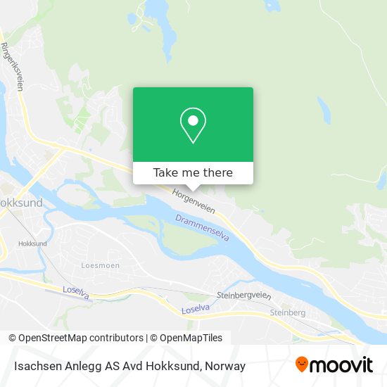 Isachsen Anlegg AS Avd Hokksund map