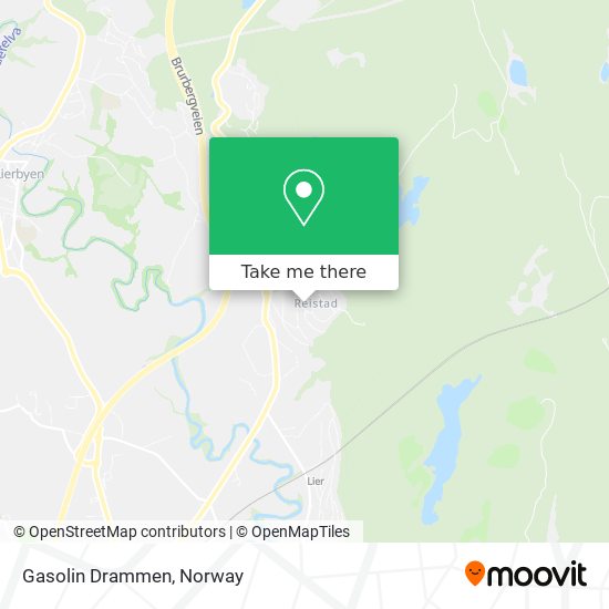 Gasolin Drammen map