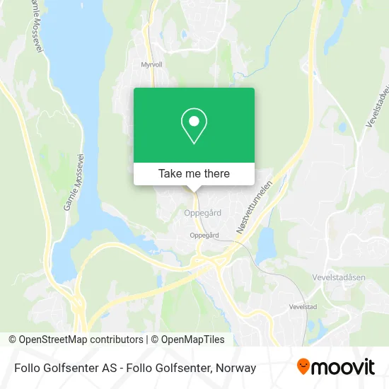 Follo Golfsenter AS - Follo Golfsenter map