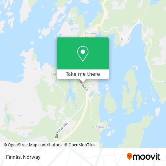 Finnås map