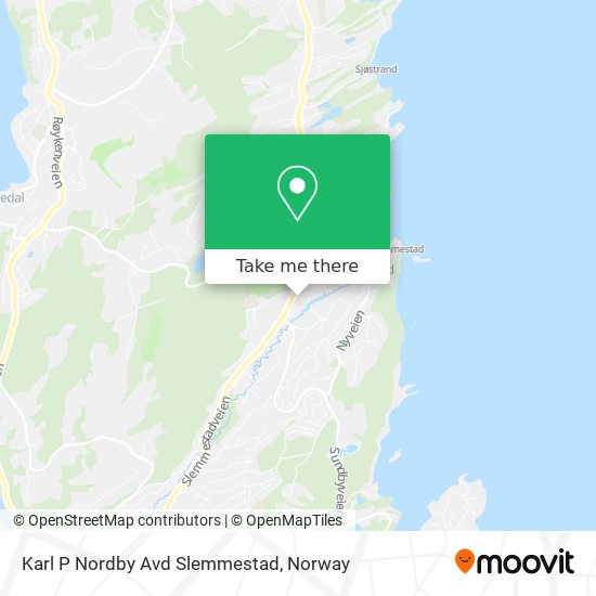 Karl P Nordby Avd Slemmestad map