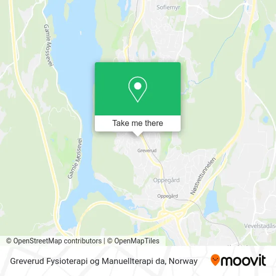 Greverud Fysioterapi og Manuellterapi da map