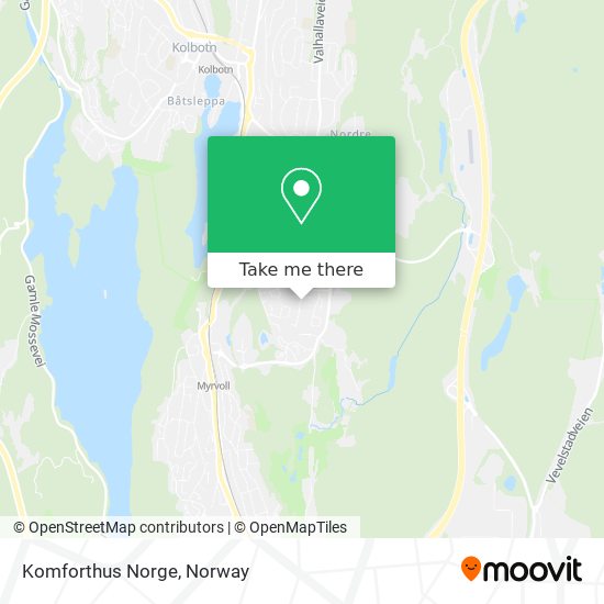 Komforthus Norge map