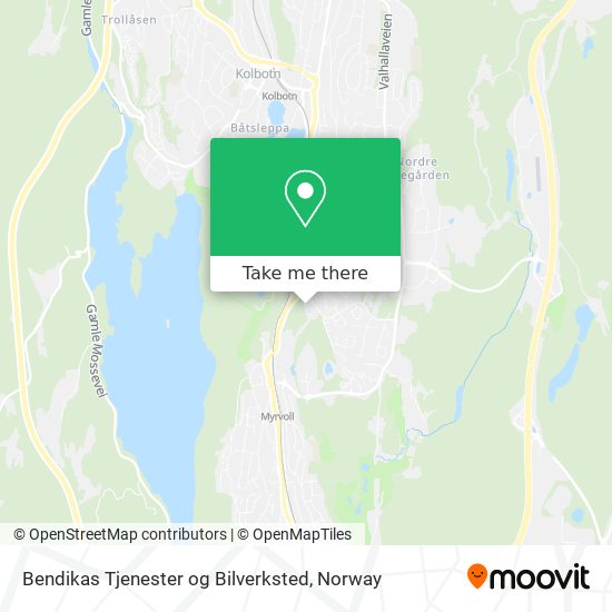 Bendikas Tjenester og Bilverksted map