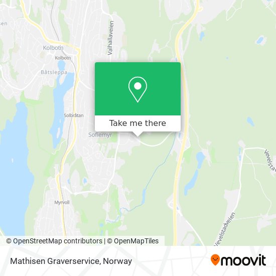 Mathisen Graverservice map