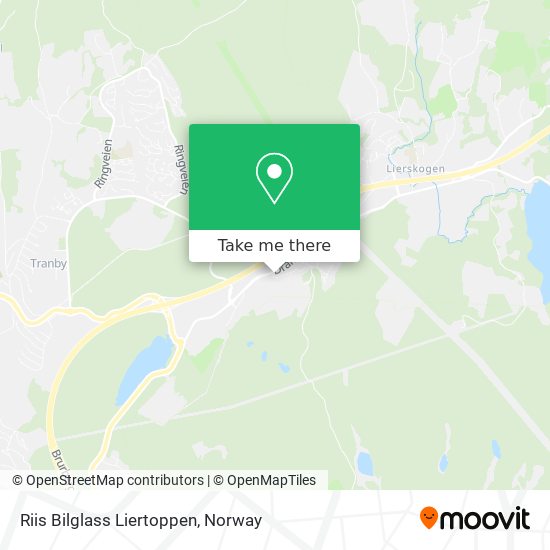 Riis Bilglass Liertoppen map