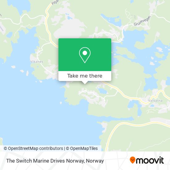 The Switch Marine Drives Norway map