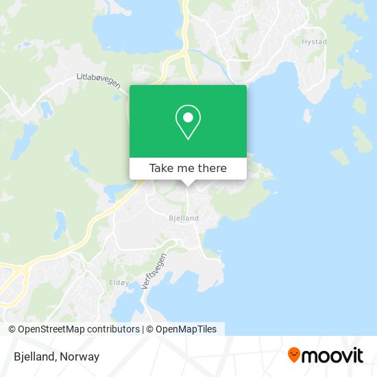 Bjelland map