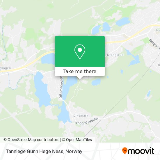 Tannlege Gunn Hege Ness map