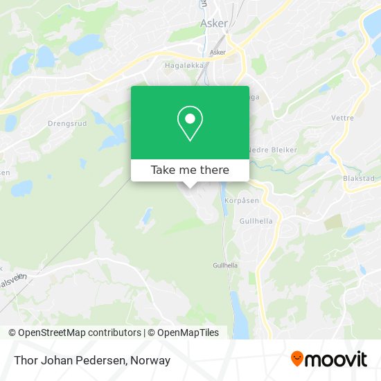 Thor Johan Pedersen map