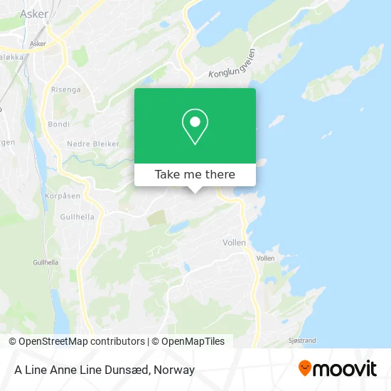A Line Anne Line Dunsæd map