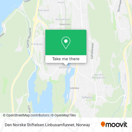 Den Norske Stiftelsen Linbusamfunnet map