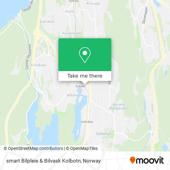 smart Bilpleie & Bilvask Kolbotn map