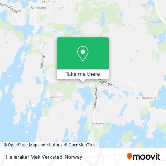 Halleraker Mek Verksted map