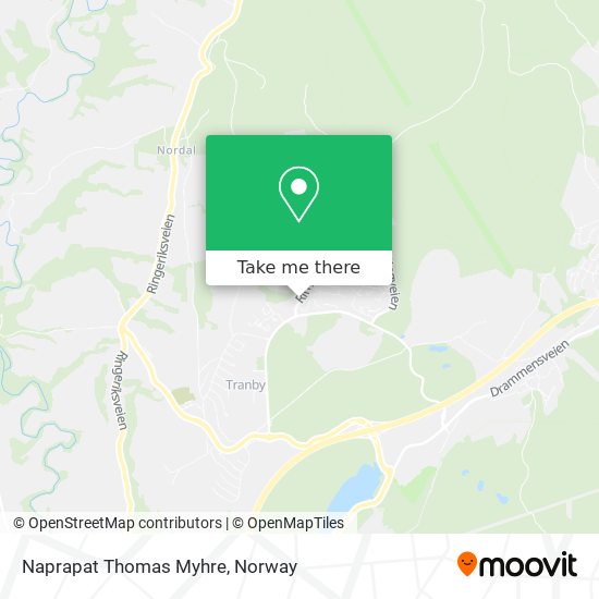 Naprapat Thomas Myhre map