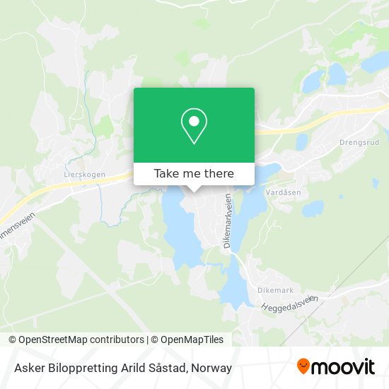 Asker Biloppretting Arild Såstad map