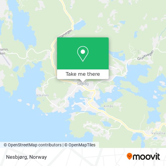 Nesbjørg map