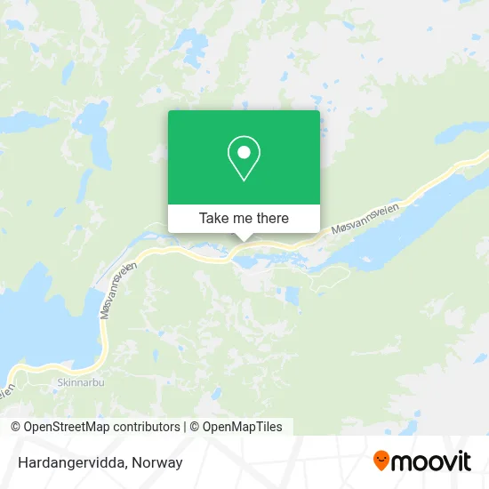 Hardangervidda map