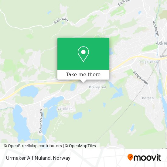 Urmaker Alf Nuland map