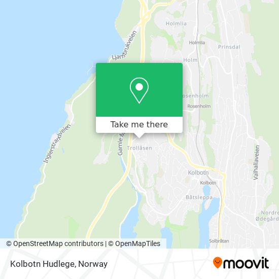 Kolbotn Hudlege map