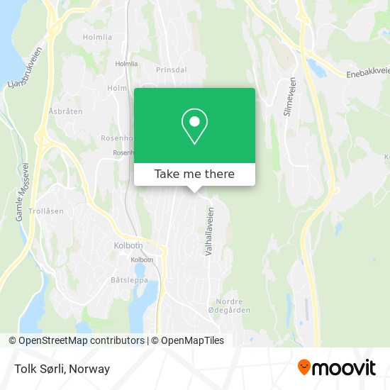 Tolk Sørli map