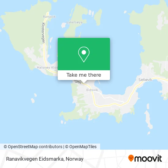 Ranavikvegen Eidsmarka map