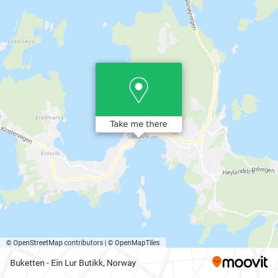 Buketten - Ein Lur Butikk map