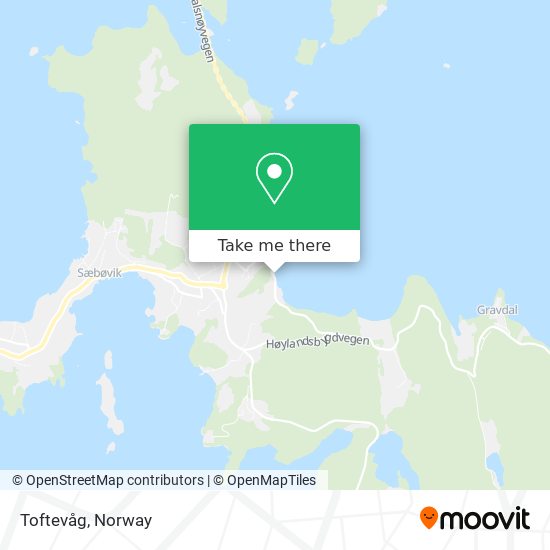 Toftevåg map