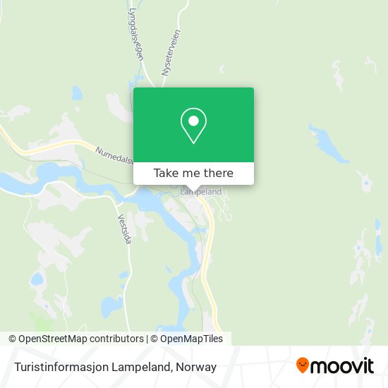 Turistinformasjon Lampeland map