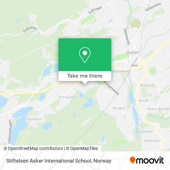 Stiftelsen Asker International School map