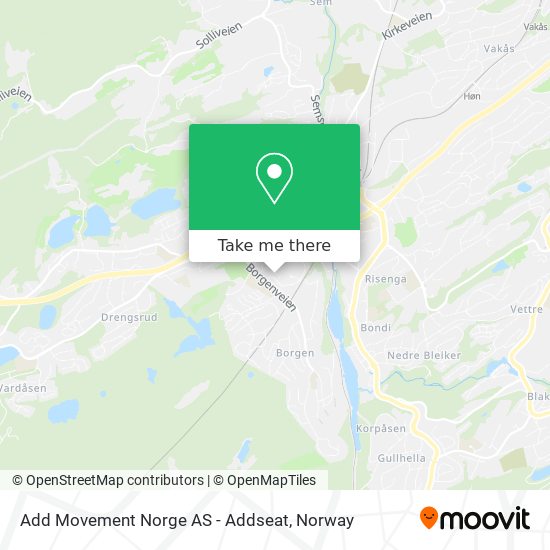 Add Movement Norge AS - Addseat map