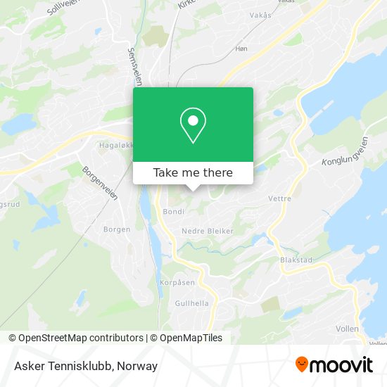 Asker Tennisklubb map