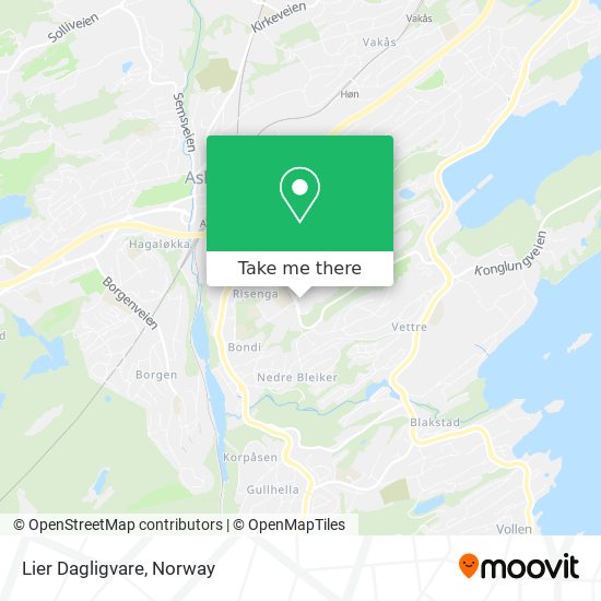 Lier Dagligvare map