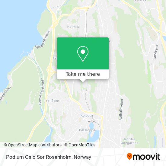 Podium Oslo Sør Rosenholm map