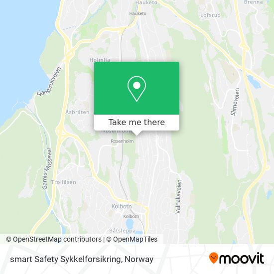 smart Safety Sykkelforsikring map