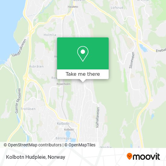 Kolbotn Hudpleie map