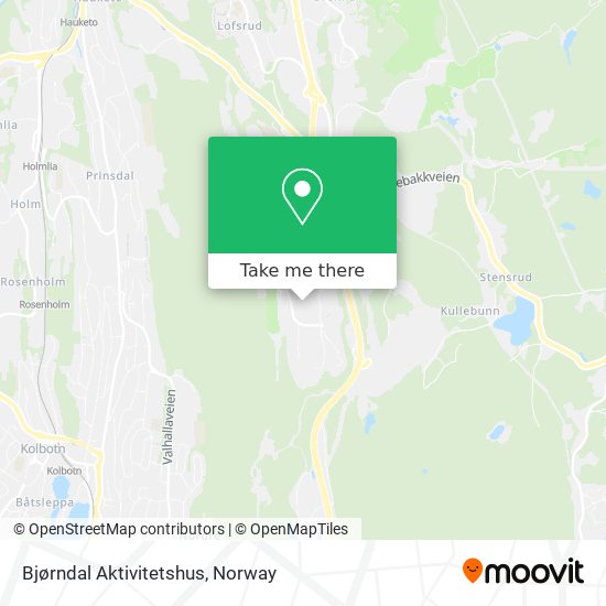 Bjørndal Aktivitetshus map