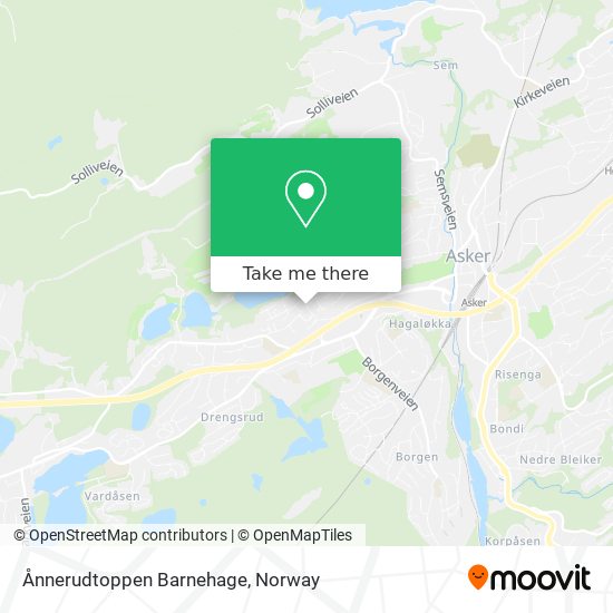Ånnerudtoppen Barnehage map