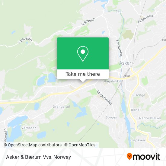 Asker & Bærum Vvs map