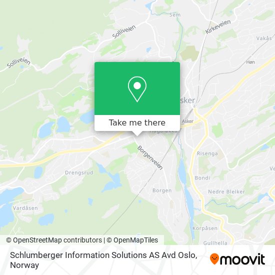 Schlumberger Information Solutions AS Avd Oslo map