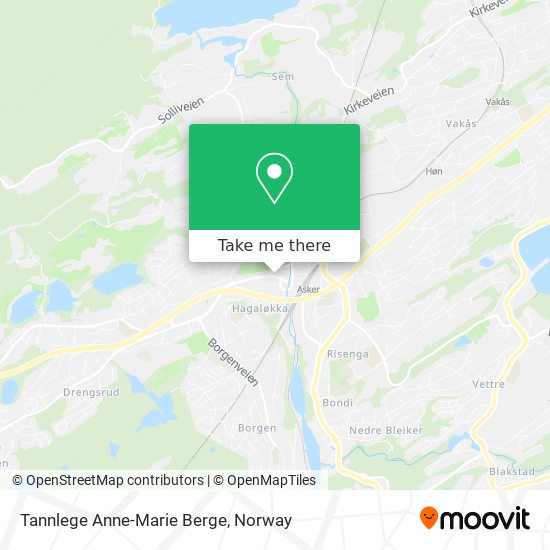 Tannlege Anne-Marie Berge map