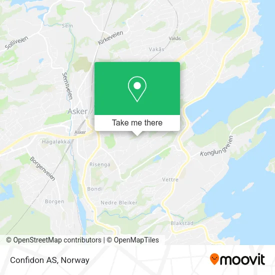 Confidon AS map