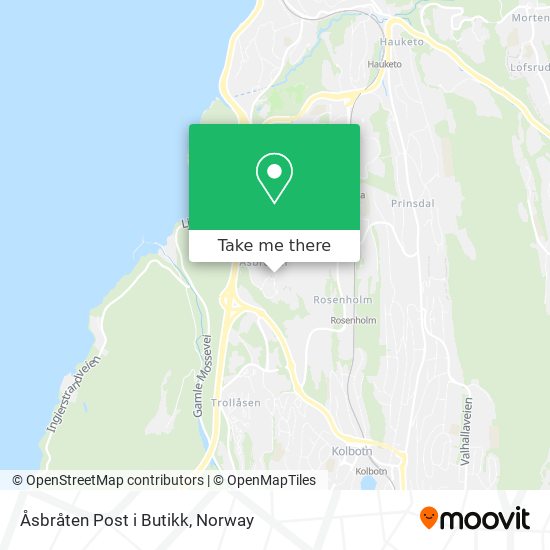 Åsbråten Post i Butikk map