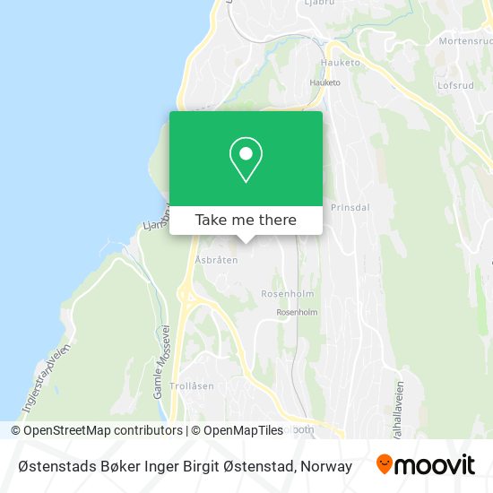 Østenstads Bøker Inger Birgit Østenstad map