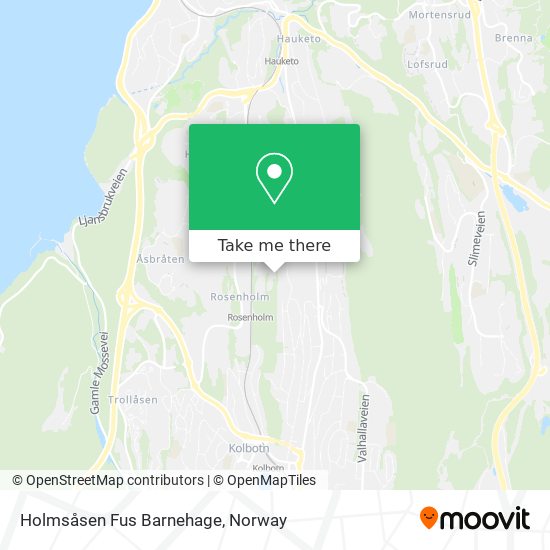 Holmsåsen Fus Barnehage map