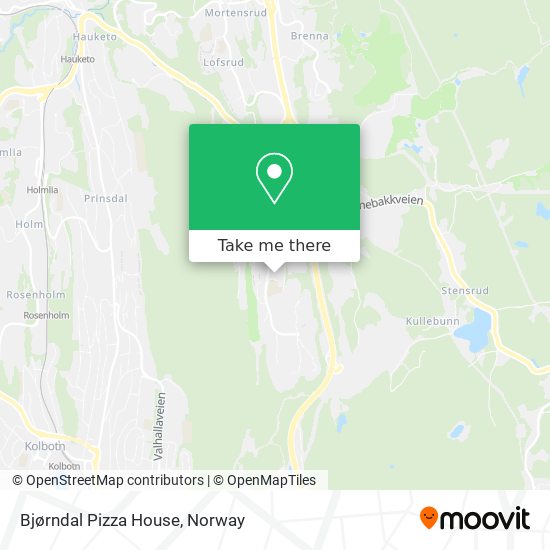 Bjørndal Pizza House map